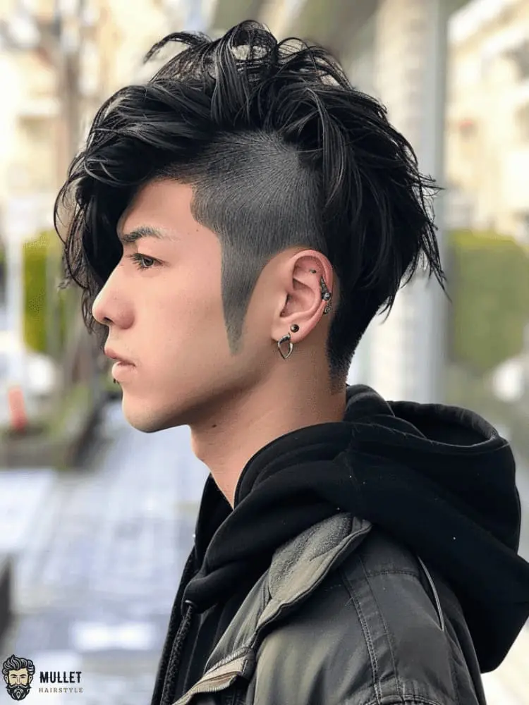 Anime mullet fade