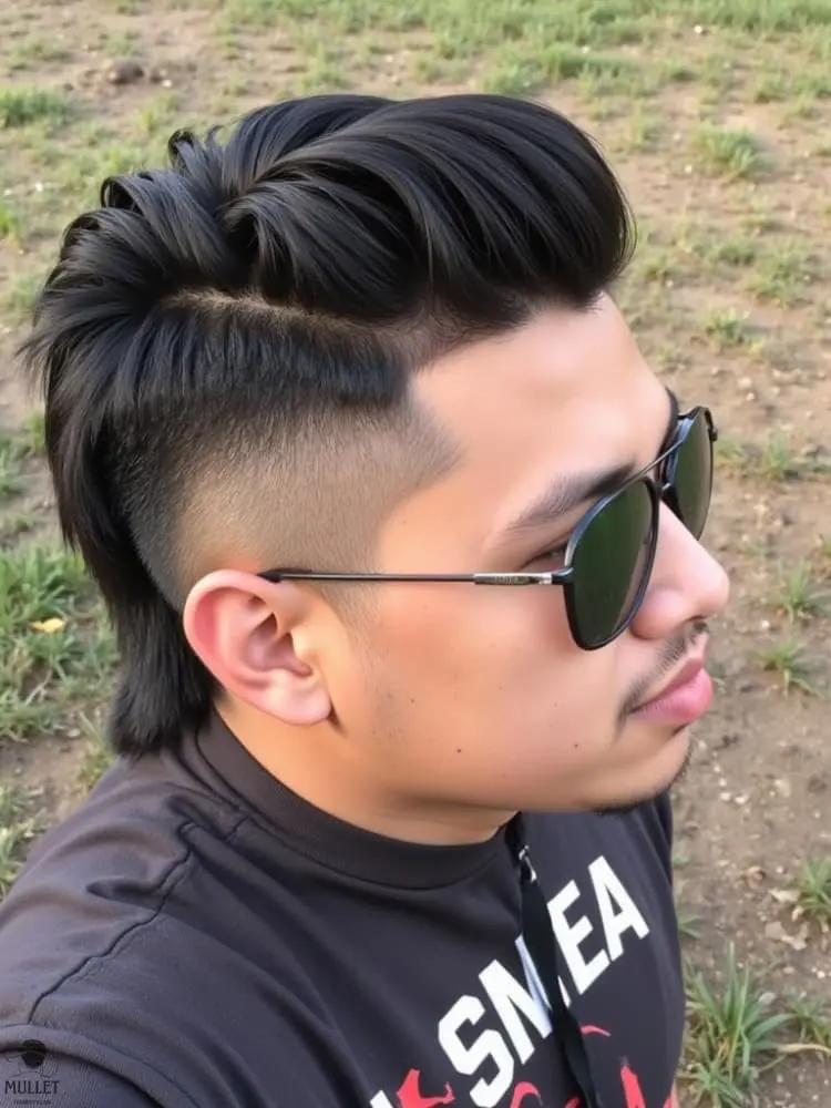 Mexican mullet fade