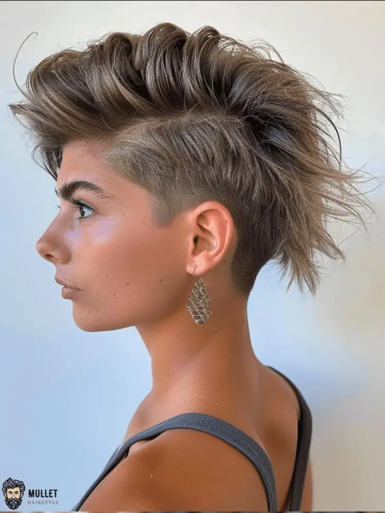 Short Faux Hawk Mullet