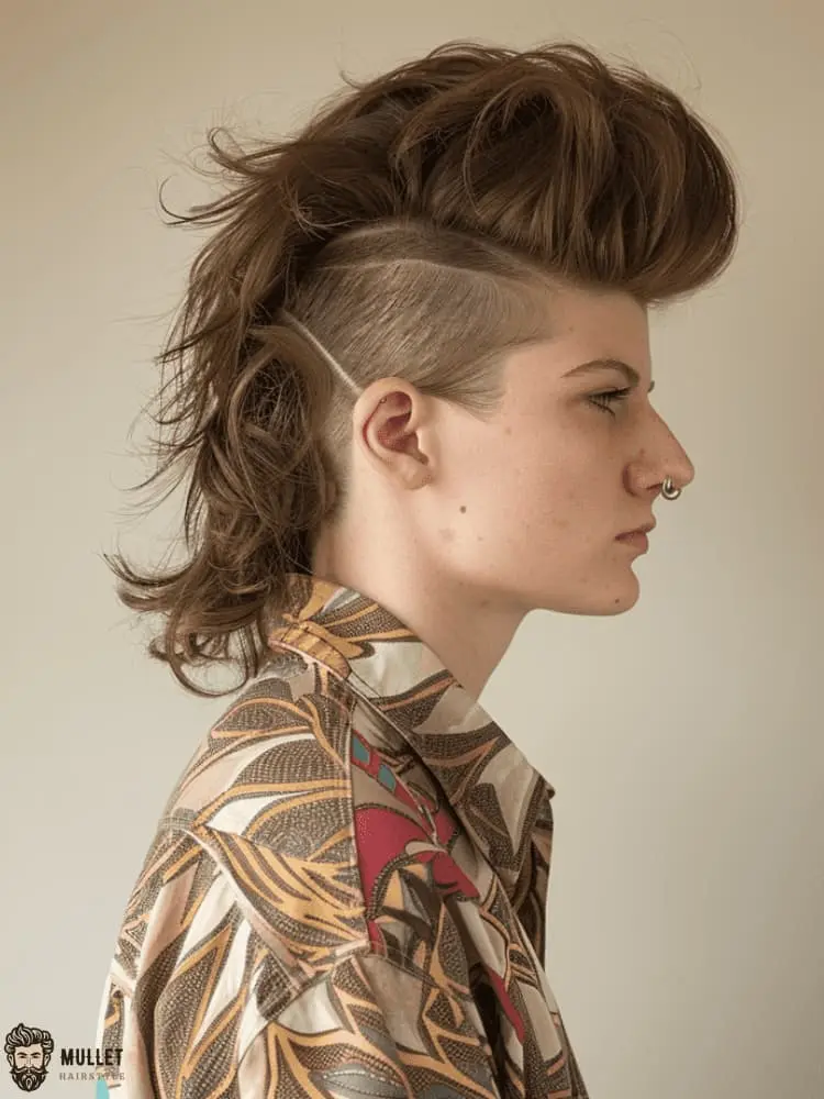 faux hawk mullet women