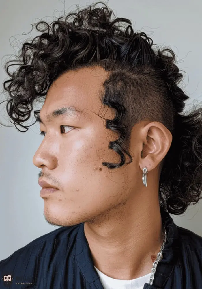 Korean mullet curly