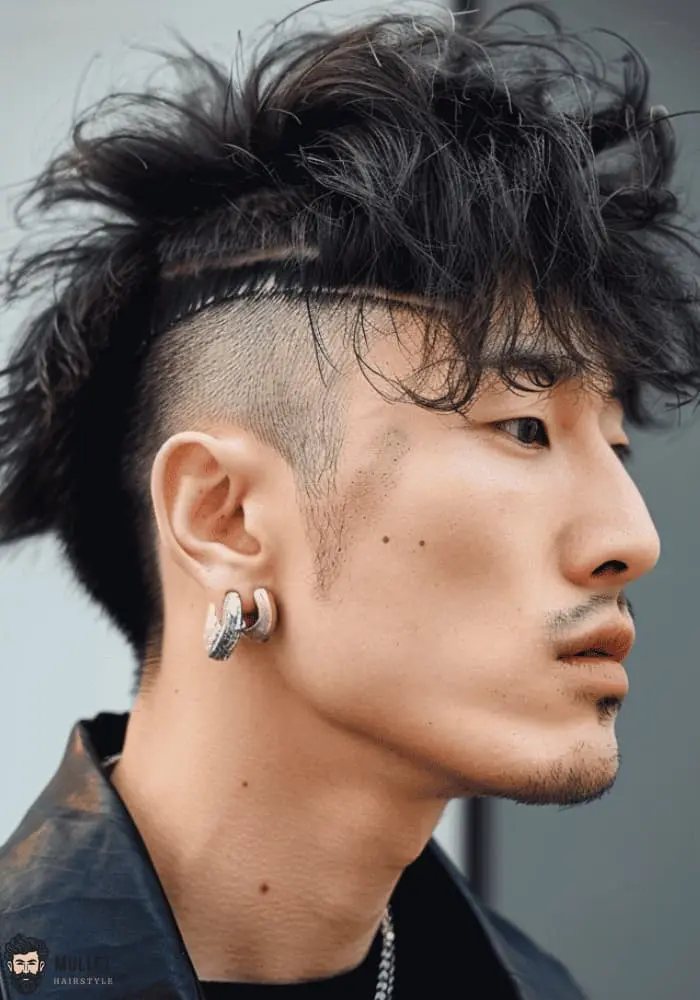 Korean mullet wolf cut