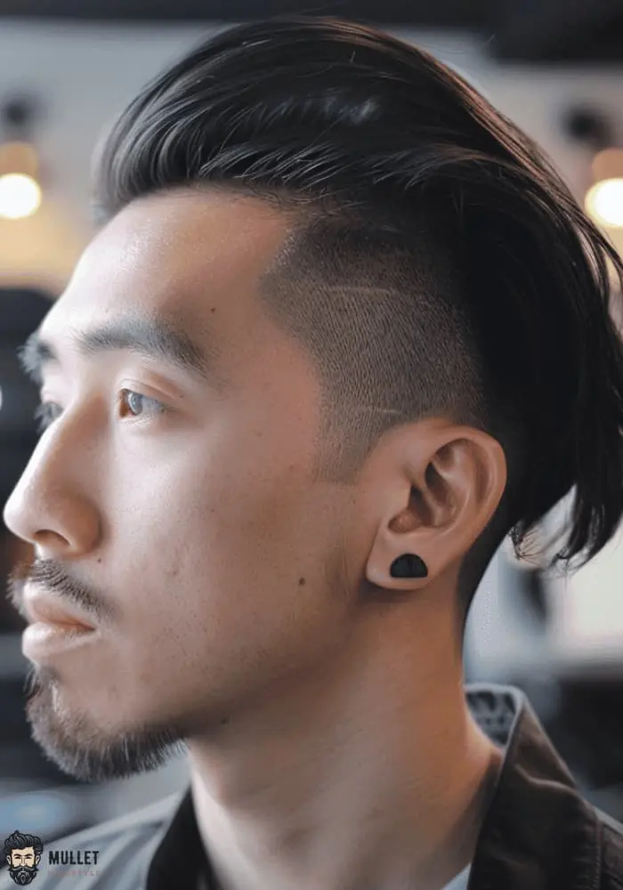 Korean undercut mullet