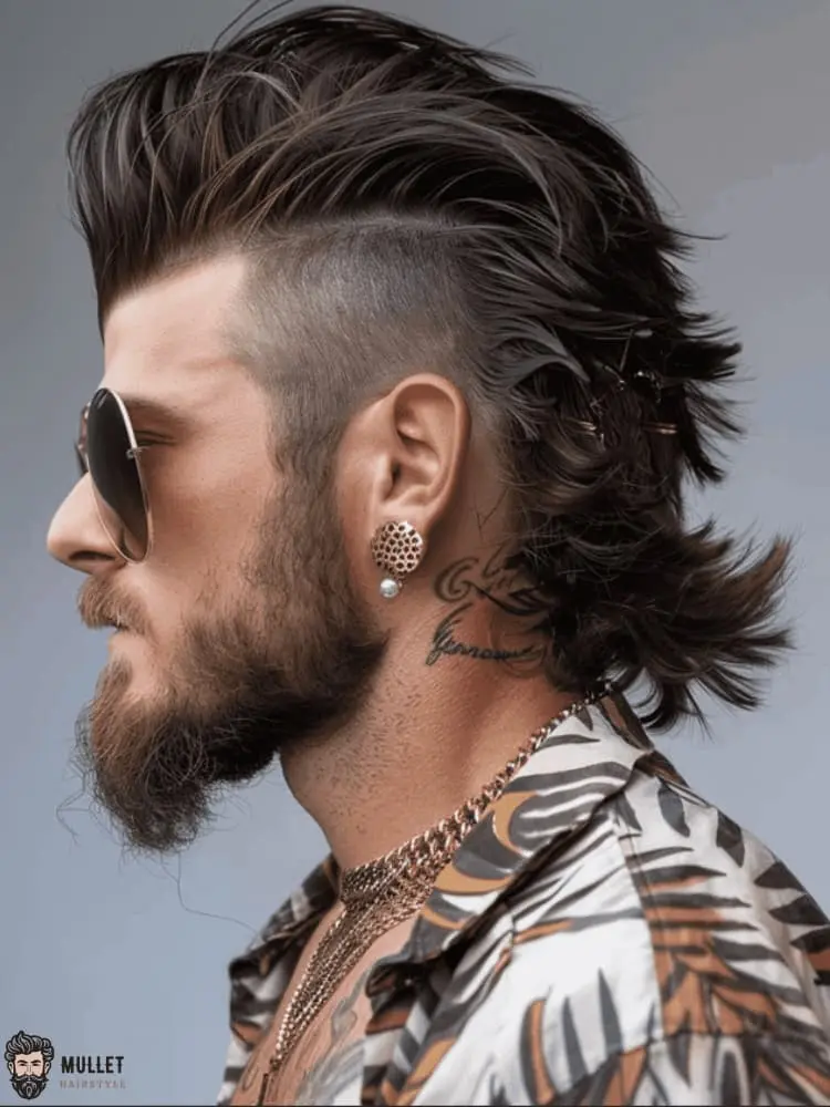 modern mullet faux hawk