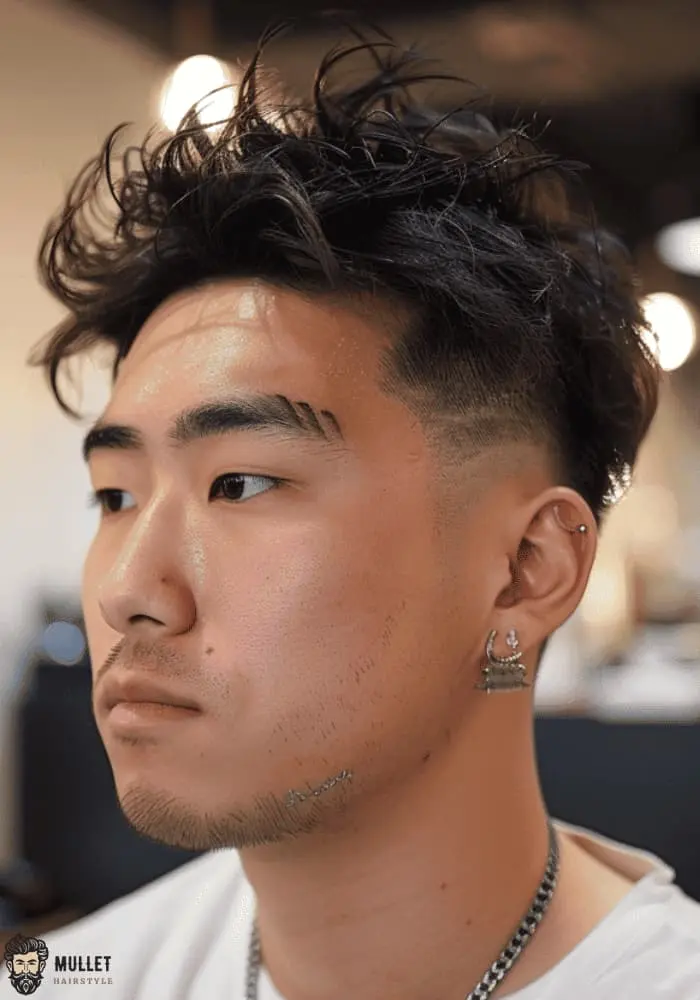 mullet fade Korean