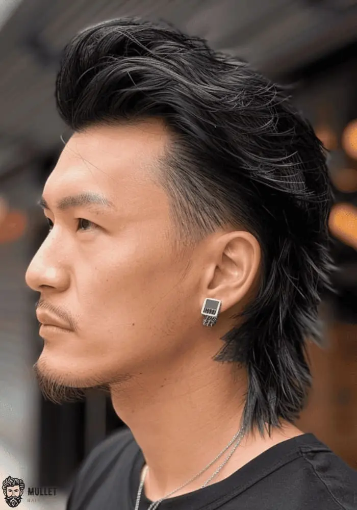 mullet wolf cut Korean